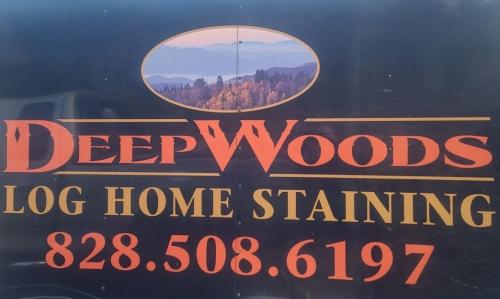 DeepWoods Log Home Staining